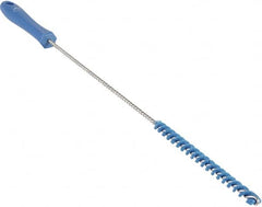 Vikan - 0.4" Diam Polyester Valve Brush - 19-5/8" OAL, 5-11/16" Head Length, Polypropylene & Stainless Steel Handle - Americas Industrial Supply