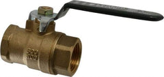 Legend Valve - 3/4" Pipe, Full Port, Brass Full Port Ball Valve - Bi-Directional, FNPT x FNPT Ends, Quarter Turn Handle, 600 WOG, 150 WSP - Americas Industrial Supply