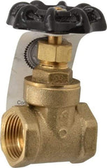 Legend Valve - 3/4" Pipe, Class 200, FNPT x FNPT Brass Solid Wedge Gate Valve - 200 WOG, 1 WSP, Bolted Bonnet, For Use with Potable Water Applications - Americas Industrial Supply