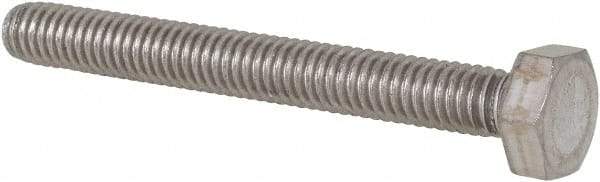 Value Collection - M4x0.70mm Metric Coarse, 35mm Length Under Head Hex Head Cap Screw - Fully Threaded, Grade 18-8 & Austenitic A2 Stainless Steel, Uncoated, 7mm Hex - Americas Industrial Supply