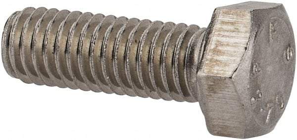 Value Collection - M5x0.80mm Metric Coarse, 14mm Length Under Head Hex Head Cap Screw - Fully Threaded, Grade 18-8 & Austenitic A2 Stainless Steel, Uncoated, 8mm Hex - Americas Industrial Supply