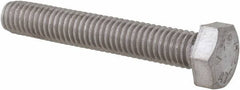 Value Collection - M5x0.80mm Metric Coarse, 30mm Length Under Head Hex Head Cap Screw - Fully Threaded, Grade 18-8 & Austenitic A2 Stainless Steel, Uncoated, 8mm Hex - Americas Industrial Supply