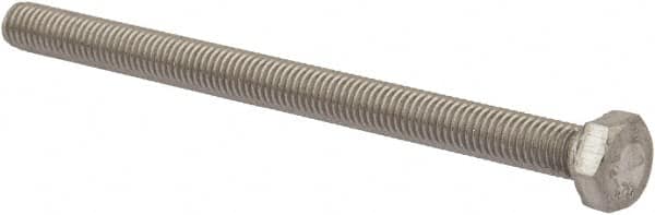 Value Collection - M5x0.80mm Metric Coarse, 70mm Length Under Head Hex Head Cap Screw - Fully Threaded, Grade 18-8 & Austenitic A2 Stainless Steel, Uncoated, 8mm Hex - Americas Industrial Supply
