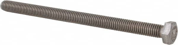 Value Collection - M5x0.80mm Metric Coarse, 75mm Length Under Head Hex Head Cap Screw - Fully Threaded, Grade 18-8 & Austenitic A2 Stainless Steel, Uncoated, 8mm Hex - Americas Industrial Supply