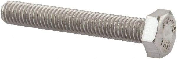 Value Collection - M6x1.00mm Metric Coarse, 40mm Length Under Head Hex Head Cap Screw - Fully Threaded, Grade 18-8 & Austenitic A2 Stainless Steel, Uncoated, 10mm Hex - Americas Industrial Supply