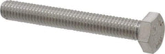 Value Collection - M6x1.00mm Metric Coarse, 45mm Length Under Head Hex Head Cap Screw - Fully Threaded, Grade 18-8 & Austenitic A2 Stainless Steel, Uncoated, 10mm Hex - Americas Industrial Supply