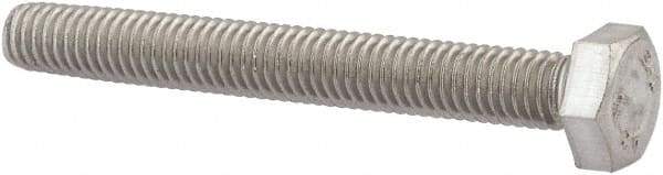 Value Collection - M6x1.00mm Metric Coarse, 50mm Length Under Head Hex Head Cap Screw - Fully Threaded, Grade 18-8 & Austenitic A2 Stainless Steel, Uncoated, 10mm Hex - Americas Industrial Supply