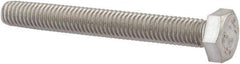 Value Collection - M6x1.00mm Metric Coarse, 50mm Length Under Head Hex Head Cap Screw - Fully Threaded, Grade 18-8 & Austenitic A2 Stainless Steel, Uncoated, 10mm Hex - Americas Industrial Supply