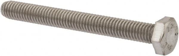 Value Collection - M6x1.00mm Metric Coarse, 55mm Length Under Head Hex Head Cap Screw - Fully Threaded, Grade 18-8 & Austenitic A2 Stainless Steel, Uncoated, 10mm Hex - Americas Industrial Supply