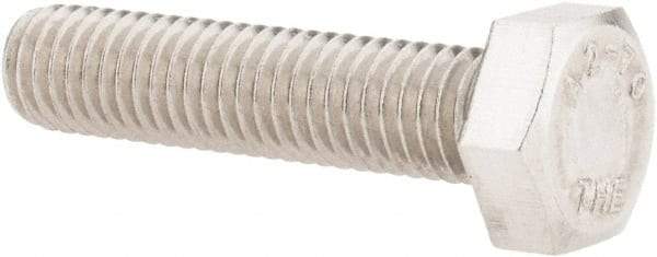 Value Collection - M8x1.25mm Metric Coarse, 35mm Length Under Head Hex Head Cap Screw - Fully Threaded, Grade 18-8 & Austenitic A2 Stainless Steel, Uncoated, 13mm Hex - Americas Industrial Supply