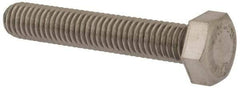 Value Collection - M8x1.25mm Metric Coarse, 45mm Length Under Head Hex Head Cap Screw - Fully Threaded, Grade 18-8 & Austenitic A2 Stainless Steel, Uncoated, 13mm Hex - Americas Industrial Supply
