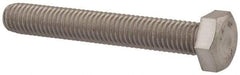 Value Collection - M8x1.25mm Metric Coarse, 55mm Length Under Head Hex Head Cap Screw - Fully Threaded, Grade 18-8 & Austenitic A2 Stainless Steel, Uncoated, 13mm Hex - Americas Industrial Supply