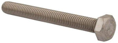 Value Collection - M8x1.25mm Metric Coarse, 70mm Length Under Head Hex Head Cap Screw - Fully Threaded, Grade 18-8 & Austenitic A2 Stainless Steel, Uncoated, 13mm Hex - Americas Industrial Supply