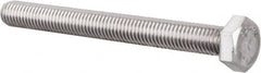 Value Collection - M8x1.25mm Metric Coarse, 80mm Length Under Head Hex Head Cap Screw - Fully Threaded, Grade 18-8 & Austenitic A2 Stainless Steel, Uncoated, 13mm Hex - Americas Industrial Supply