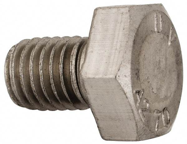 Value Collection - M10x1.50mm Metric Coarse, 14mm Length Under Head Hex Head Cap Screw - Fully Threaded, Grade 18-8 & Austenitic A2 Stainless Steel, Uncoated, 17mm Hex - Americas Industrial Supply