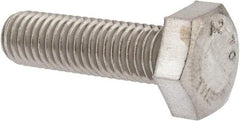 Value Collection - M10x1.50mm Metric Coarse, 35mm Length Under Head Hex Head Cap Screw - Fully Threaded, Grade 18-8 & Austenitic A2 Stainless Steel, Uncoated, 17mm Hex - Americas Industrial Supply