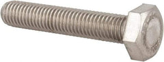 Value Collection - M10x1.50mm Metric Coarse, 55mm Length Under Head Hex Head Cap Screw - Fully Threaded, Grade 18-8 & Austenitic A2 Stainless Steel, Uncoated, 17mm Hex - Americas Industrial Supply
