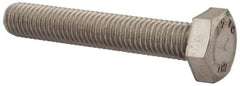 Value Collection - M10x1.50mm Metric Coarse, 60mm Length Under Head Hex Head Cap Screw - Fully Threaded, Grade 18-8 & Austenitic A2 Stainless Steel, Uncoated, 17mm Hex - Americas Industrial Supply