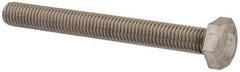 Value Collection - M10x1.50mm Metric Coarse, 90mm Length Under Head Hex Head Cap Screw - Fully Threaded, Grade 18-8 & Austenitic A2 Stainless Steel, Uncoated, 17mm Hex - Americas Industrial Supply