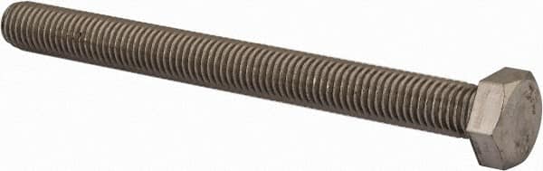 Value Collection - M12x1.75mm Metric Coarse, 130mm Length Under Head Hex Head Cap Screw - Fully Threaded, Grade 18-8 & Austenitic A2 Stainless Steel, Uncoated, 19mm Hex - Americas Industrial Supply