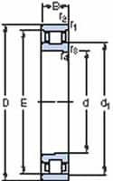 SKF - 1-1/8" Bore Diam, 2-1/8" OD, Open Deep Groove Radial Ball Bearing - 3/8" Wide, 1 Row, Round Bore, 1,690 Lb Static Capacity, 2,810 Lb Dynamic Capacity - Americas Industrial Supply