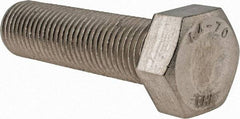 Value Collection - M22x2.50mm Metric Coarse, 80mm Length Under Head Hex Head Cap Screw - Fully Threaded, Grade 18-8 & Austenitic A2 Stainless Steel, Uncoated, 34mm Hex - Americas Industrial Supply