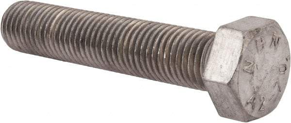 Value Collection - M24x3.00mm Metric Coarse, 120mm Length Under Head Hex Head Cap Screw - Fully Threaded, Grade 18-8 & Austenitic A2 Stainless Steel, Uncoated, 36mm Hex - Americas Industrial Supply