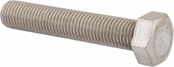 Value Collection - M24x3.00mm Metric Coarse, 130mm Length Under Head Hex Head Cap Screw - Fully Threaded, Grade 18-8 & Austenitic A2 Stainless Steel, Uncoated, 36mm Hex - Americas Industrial Supply