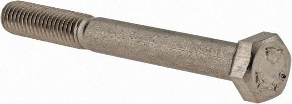 Value Collection - M5x0.80mm Metric Coarse, 45mm Length Under Head Hex Head Cap Screw - Partially Threaded, Grade 18-8 & Austenitic A2 Stainless Steel, Uncoated, 8mm Hex - Americas Industrial Supply