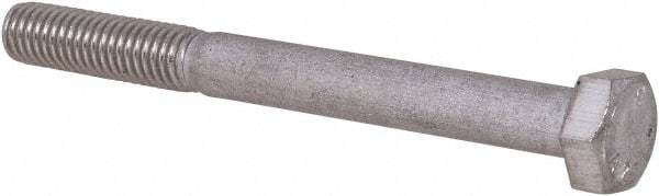 Value Collection - M5x0.80mm Metric Coarse, 50mm Length Under Head Hex Head Cap Screw - Partially Threaded, Grade 18-8 & Austenitic A2 Stainless Steel, Uncoated, 8mm Hex - Americas Industrial Supply