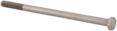 Value Collection - M12x1.75mm Metric Coarse, 220mm Length Under Head Hex Head Cap Screw - Partially Threaded, Grade 18-8 & Austenitic A2 Stainless Steel, Uncoated, 19mm Hex - Americas Industrial Supply