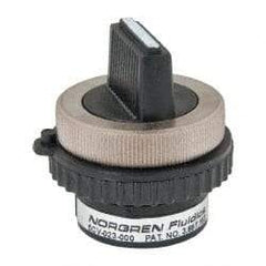 Norgren - 10-32 UNF Selector Valve - 2-Way, 3 Position, 0.03 CV Rate & Rotary Switch Detented - Americas Industrial Supply