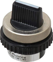 Norgren - 10-32 UNF Selector Valve - 3-Way, 2 Position, 0.03 CV Rate & Rotary Switch Detented - Americas Industrial Supply