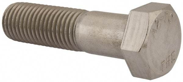 Value Collection - M24x3.00mm Metric Coarse, 90mm Length Under Head Hex Head Cap Screw - Partially Threaded, Grade 18-8 & Austenitic A2 Stainless Steel, Uncoated, 36mm Hex - Americas Industrial Supply