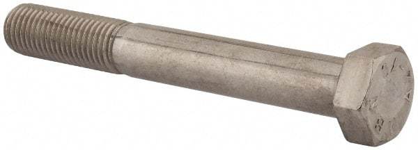 Value Collection - M24x3.00mm Metric Coarse, 180mm Length Under Head Hex Head Cap Screw - Partially Threaded, Grade 18-8 & Austenitic A2 Stainless Steel, Uncoated, 36mm Hex - Americas Industrial Supply