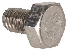 Value Collection - M4x0.70mm Metric Coarse, 6mm Length Under Head Hex Head Cap Screw - Fully Threaded, Grade 316 & Austenitic A4 Stainless Steel, Uncoated, 7mm Hex - Americas Industrial Supply