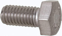 Value Collection - M5x0.80mm Metric Coarse, 10mm Length Under Head Hex Head Cap Screw - Fully Threaded, Grade 316 & Austenitic A4 Stainless Steel, Uncoated, 8mm Hex - Americas Industrial Supply
