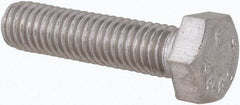 Value Collection - M5x0.80mm Metric Coarse, 20mm Length Under Head Hex Head Cap Screw - Fully Threaded, Grade 316 & Austenitic A4 Stainless Steel, Uncoated, 8mm Hex - Americas Industrial Supply