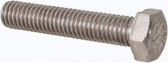 Value Collection - M5x0.80mm Metric Coarse, 25mm Length Under Head Hex Head Cap Screw - Fully Threaded, Grade 316 & Austenitic A4 Stainless Steel, Uncoated, 8mm Hex - Americas Industrial Supply