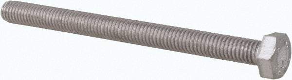 Value Collection - M5x0.80mm Metric Coarse, 60mm Length Under Head Hex Head Cap Screw - Fully Threaded, Grade 316 & Austenitic A4 Stainless Steel, Uncoated, 8mm Hex - Americas Industrial Supply