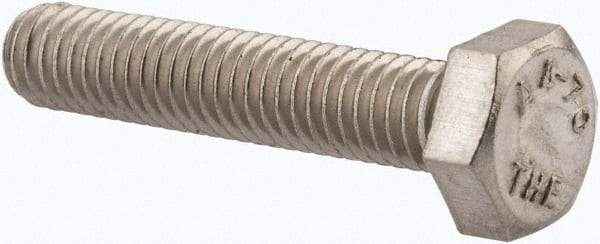 Value Collection - M6x1.00mm Metric Coarse, 30mm Length Under Head Hex Head Cap Screw - Fully Threaded, Grade 316 & Austenitic A4 Stainless Steel, Uncoated, 10mm Hex - Americas Industrial Supply