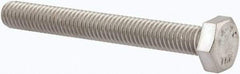 Value Collection - M6x1.00mm Metric Coarse, 50mm Length Under Head Hex Head Cap Screw - Fully Threaded, Grade 316 & Austenitic A4 Stainless Steel, Uncoated, 10mm Hex - Americas Industrial Supply