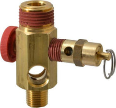 Midwest Control - 1/2" MNPT 150 psi Compressor Tank Manifold - For Use with Portable Air Tank, 1.88" Diam x 2.49" High - Americas Industrial Supply