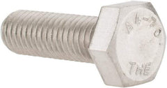 Value Collection - M8x1.25mm Metric Coarse, 25mm Length Under Head Hex Head Cap Screw - Fully Threaded, Grade 316 & Austenitic A4 Stainless Steel, Uncoated, 13mm Hex - Americas Industrial Supply