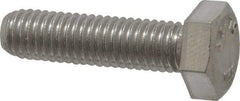 Value Collection - M8x1.25mm Metric Coarse, 30mm Length Under Head Hex Head Cap Screw - Fully Threaded, Grade 316 & Austenitic A4 Stainless Steel, Uncoated, 13mm Hex - Americas Industrial Supply