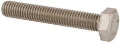 Value Collection - M8x1.25mm Metric Coarse, 50mm Length Under Head Hex Head Cap Screw - Fully Threaded, Grade 316 & Austenitic A4 Stainless Steel, Uncoated, 13mm Hex - Americas Industrial Supply
