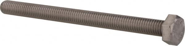 Value Collection - M8x1.25mm Metric Coarse, 100mm Length Under Head Hex Head Cap Screw - Fully Threaded, Grade 316 & Austenitic A4 Stainless Steel, Uncoated, 13mm Hex - Americas Industrial Supply