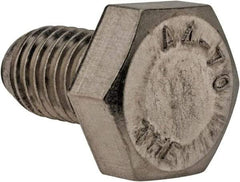Value Collection - M10x1.50mm Metric Coarse, 16mm Length Under Head Hex Head Cap Screw - Fully Threaded, Grade 316 & Austenitic A4 Stainless Steel, Uncoated, 17mm Hex - Americas Industrial Supply