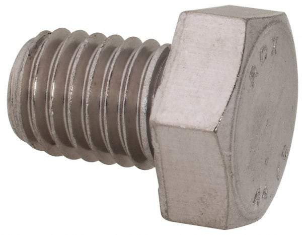 Value Collection - M12x1.75mm Metric Coarse, 16mm Length Under Head Hex Head Cap Screw - Fully Threaded, Grade 316 & Austenitic A4 Stainless Steel, Uncoated, 19mm Hex - Americas Industrial Supply