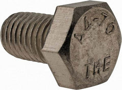 Value Collection - M12x1.75mm Metric Coarse, 20mm Length Under Head Hex Head Cap Screw - Fully Threaded, Grade 316 & Austenitic A4 Stainless Steel, Uncoated, 19mm Hex - Americas Industrial Supply